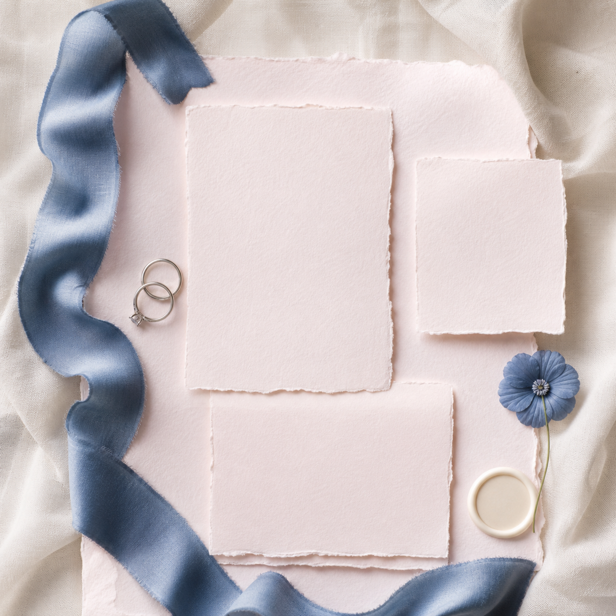 An intimate candlelit wedding table beside a calm lake