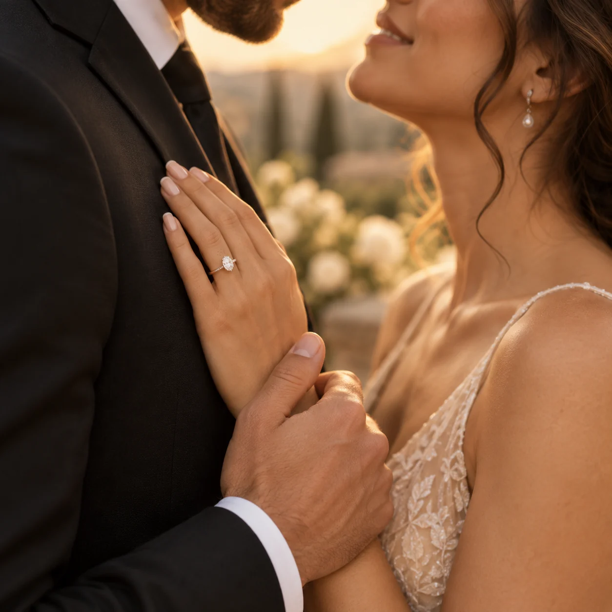 Wedding rings and fine stationery details